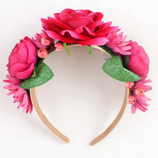 

полосы моды розы оголовье головной убор девушки женщин упругие hairbands корейский цветочные волос аксессуары для волос головной убор, Slivery;white