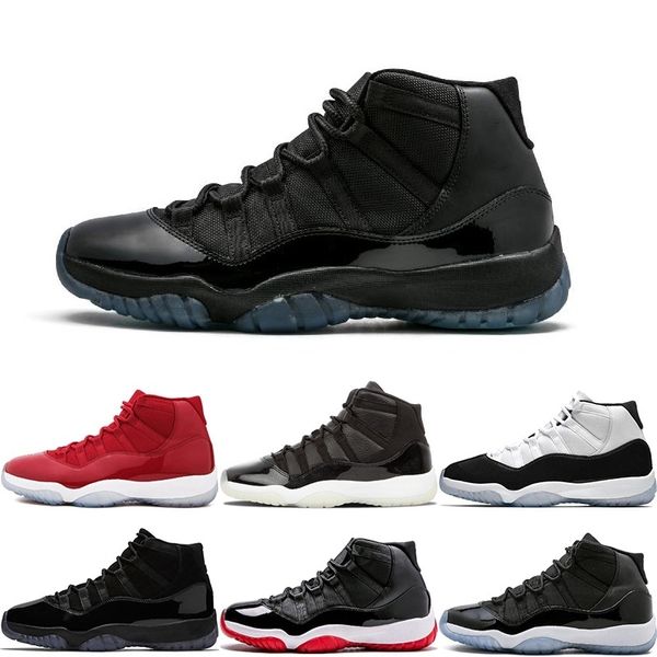 

2019 new arrival 11 prom night basketball shoes win like 82 96 midnight navy unc gym red 11s concord bred designer trainers sport sneakers