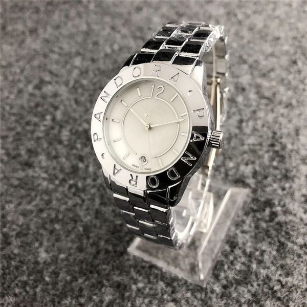 

selling new luxury brand pandora men's and women's watches luxury stainless steel sports watches luxury match day men's an, Slivery;brown