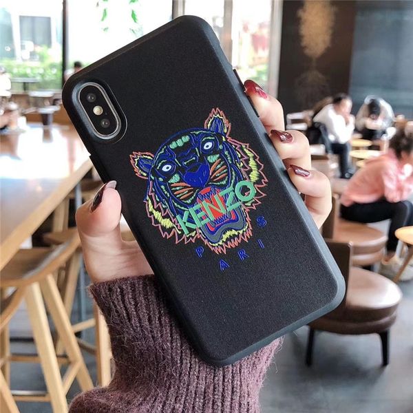 

one piece luxury phone case for iphone 6s 7p x xs fashion tiger head new designer phone case back cover for gifts