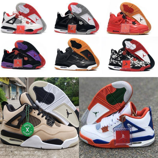 

2020 air retro jordan 4 basketball shoes men olympic oreo 4s sport blue dmp angry bull white black infared athletic sneakers #96d74#