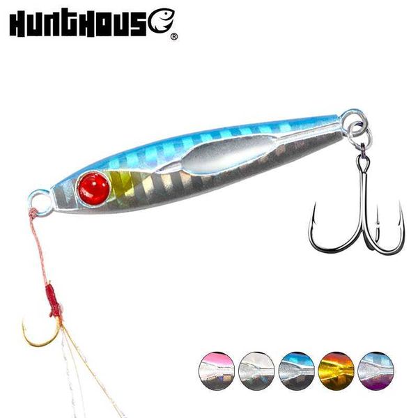 

hunt house jigging lures slow fall jig sinking metal lead jig fishing lure 3g 5g 7g 12g origin hook for seabass bluefish