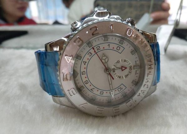 

new style watches mens watches 44mm stainless steel automatic mechanical watches mens mechanical wristwatches, Slivery;brown