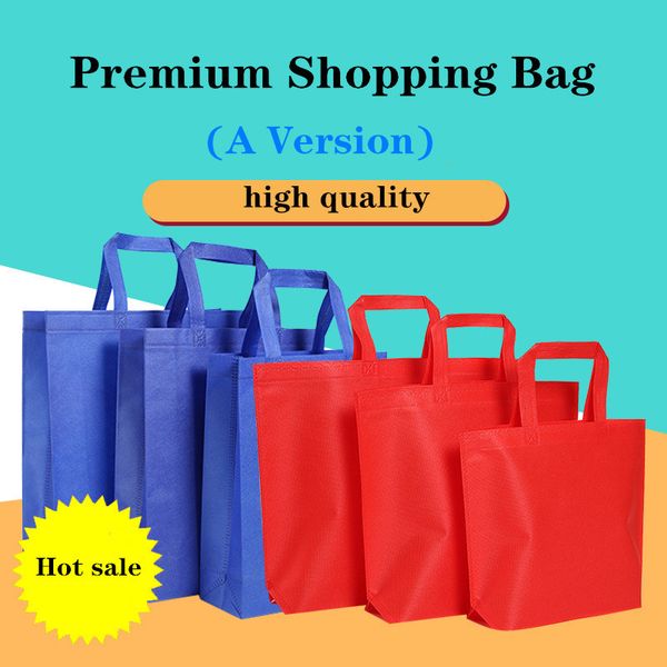 

10pcs/lot non woven handbag environmental protection tote bag gift shopping bag [a version
