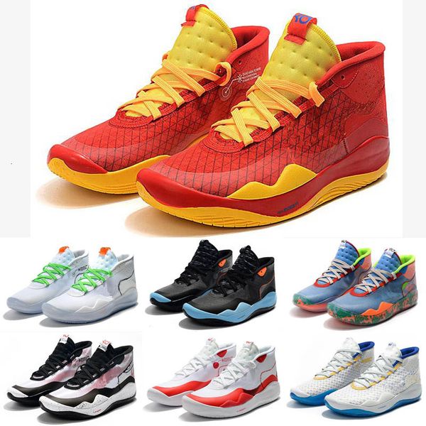 

mens kd 12 kids basketball shoes for mens sport sneakers man's kd12 sneakers fashion man trainers male sports chaussures, Black