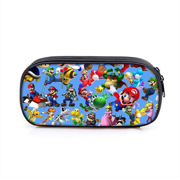 

cartoon super mario bros sonic kids pencilbag student penbag for kids new cute stationery bag pencilcase