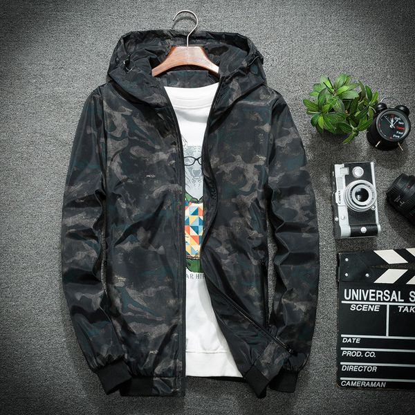 

mens 2020 luxury designer clothes camo sport windbreaker jackets for men fashion casual brand bomber hoodies coat designer biker jacket, Black;brown