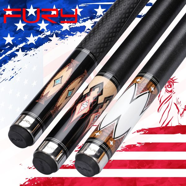 

fury official pool cue de 11.75mm&12.75mm tiger tip selected maple billar professional cue stick technologia mark taco billar