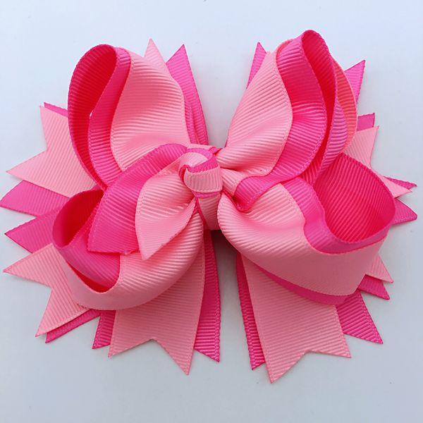 

5 inches /7.5inches solid for girls clips ribbon bows hairpins christmas children headwear unicorn hair accessories, Golden;white