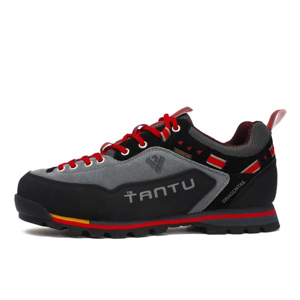 

outdoor waterproof men hiking shoes genuine leather men trekking shoes 3 colors climbing mountain boots big size 46