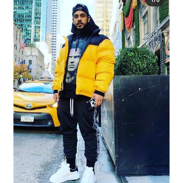 

mens designer jacakets face north fashion brand letter printed down jacekts winter high quanlity coats mens brand parkas size m, Black