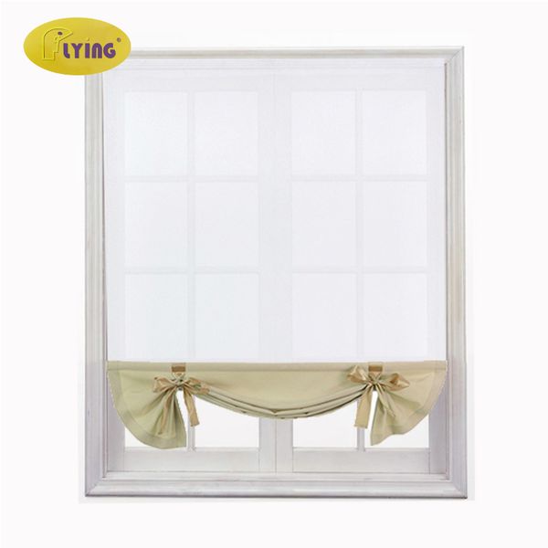 

flying kitchen short sheer burnout roman blinds curtains bow white sheer panel tulle window treatment door curtains home decor