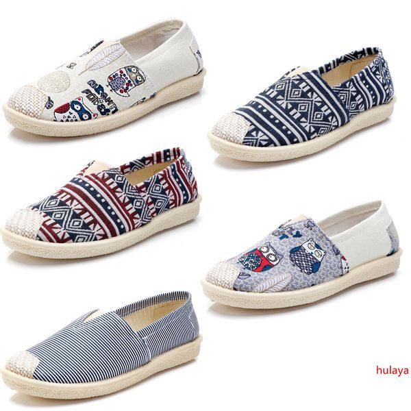 

non-brand espadrilles chaussures women flats casual canvas shoes slip on fashion loafers sneakers breathable 35-40 style 3