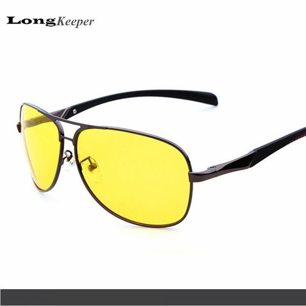 

luxury quality aluminum-magnesium sunglasses drivers night vision goggles anti-glare sunglasses polarized driving glasses z1316, White;black