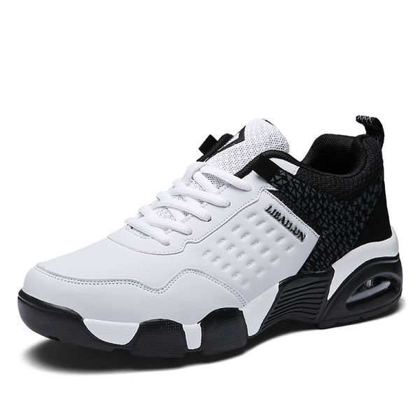 

autumn new men's air cushion shoes leather breathable waterproof sneakers men's outdoor 270 leisure fashion white sports shoes