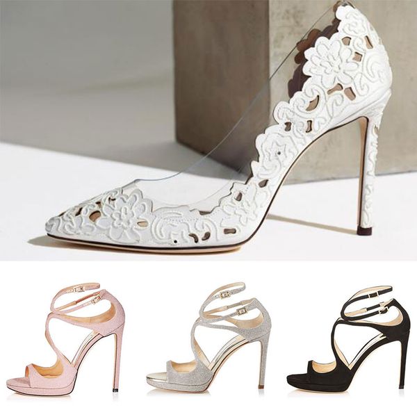 

2019 Women Designer Sandals So Kate Styles Fashion Luxury girl high heels 10CM 12CM LANCE black pink white Silver Leather size 35-42 withbox