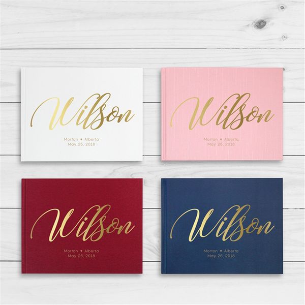 

custom floral wreath bridal shower guestbook hardcover foil rustic wedding sign in book personalized birthday greenery album