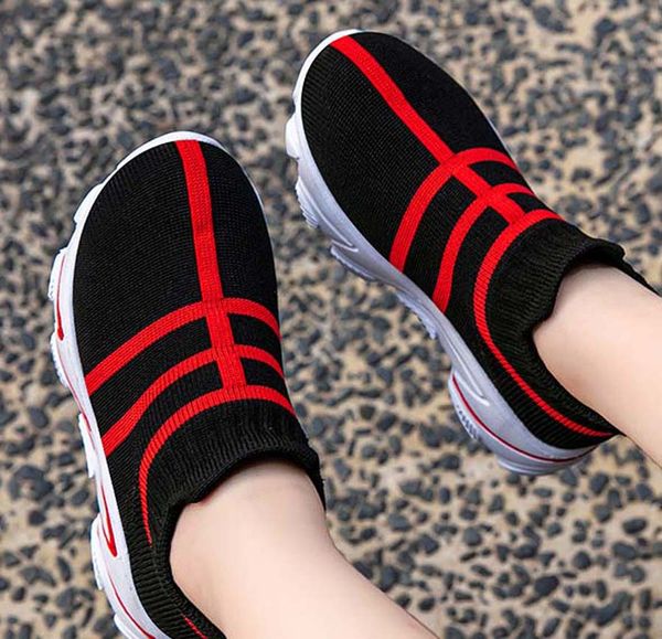 

womens shoes trainers women sneaker women casual shoes stripe loafer dress shoes flat shoe shoe001store px106, Black;red