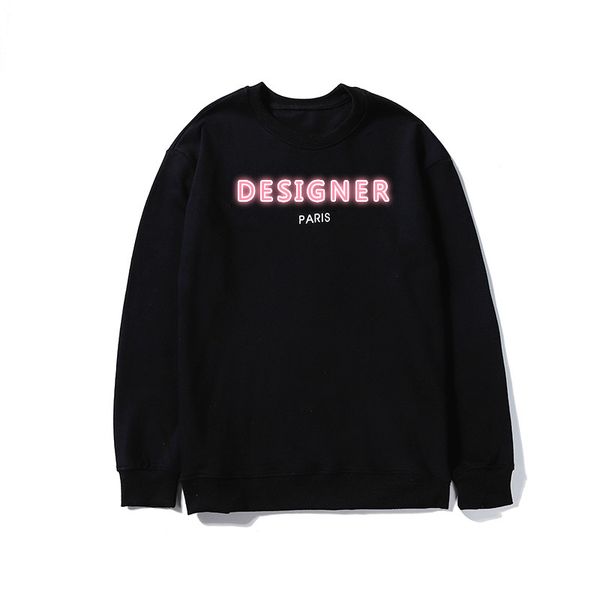 

designer men and womens hoodie brand long sleeve casual hoodies fashion luxury o-neck clothing with letter pattern wholesale m-2xl, Black