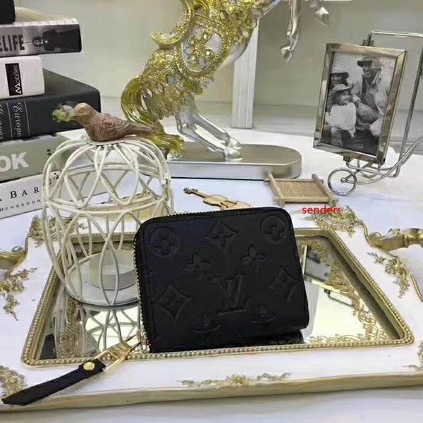 

#8544 l brand v zippy women wallet credit card empreinte wallets for men short wallet lady damier pocket ladies purses 60067 63070 60574