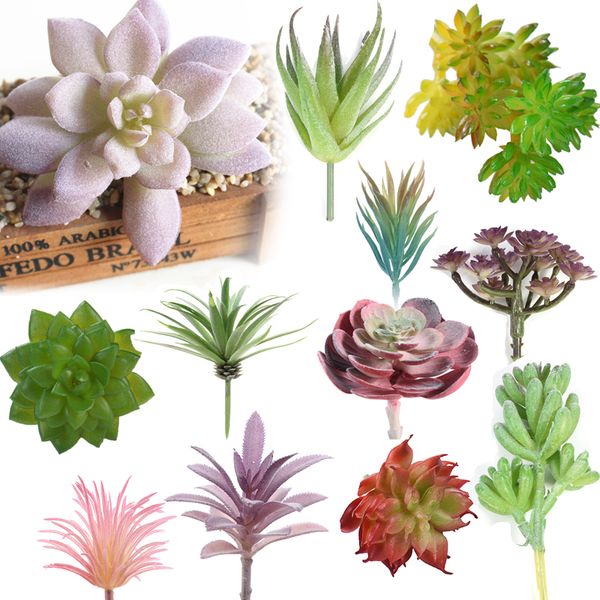 

Artificial Succulent Real Touch Landscape Lotus Plants Grass Decorative Artificial Plant Garden Arrangement Christmas Decor Home C18112601