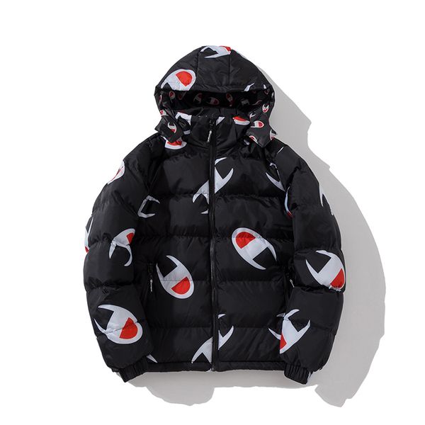 

champion fashion brand men jacket sports leisure wild cotton jacket classic breathable jacket luxury comfortable jacke, Black