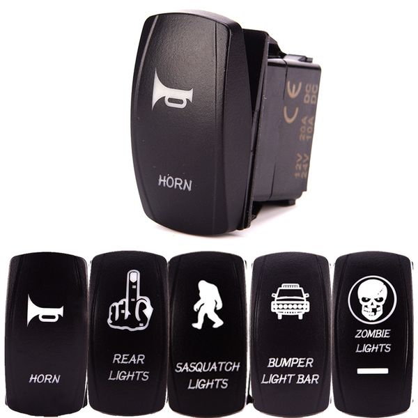 

car caravan modified switch boat-shaped switch with rocker power with led indicator on-off