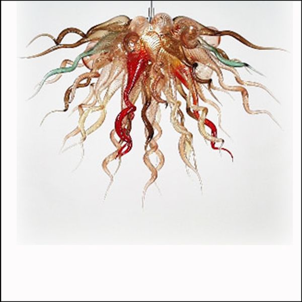 

small size european style hand blown murano glass chandeliers customized colored blown glass chain pendant lamps for kitchen decor