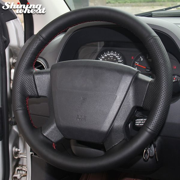 DIY Sewing Steering Wheel Cover For Jeep Compass 2006-2010 Old Patriot 2007-2010