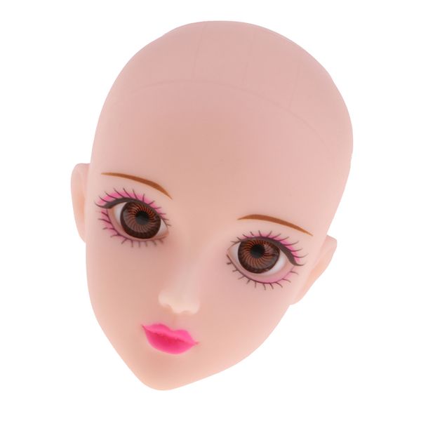 

ooak girl doll jointed head sculpt with black eyes for 1/6 bjd doll, msd accessory