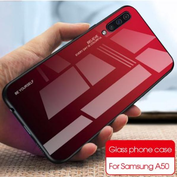

чехол для телефона с градиентом для samsung galaxy a50 задняя крышка из закаленного стекла для samsung a50 a505f a505 a 50 a505fd fundas coq