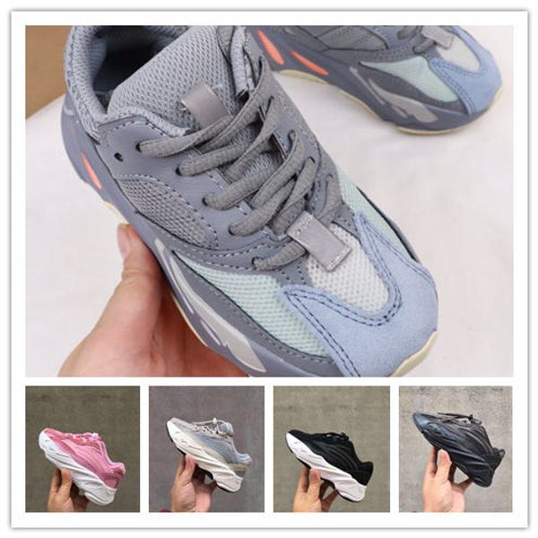 

kids sports shoe Kanye West Wave Runner700 Running Shoes Children 700 Sports toddler shoes Casual shoes size eur 28-35