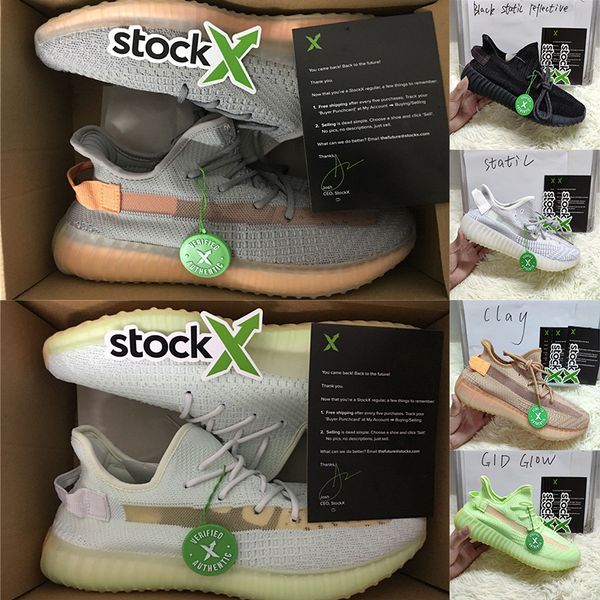 

Отправить с коробкой X черный статический True Form гиперпространство глина мужские кроссовки Kanye West Gid Glow Lundmark женские дизайнерские кроссовки