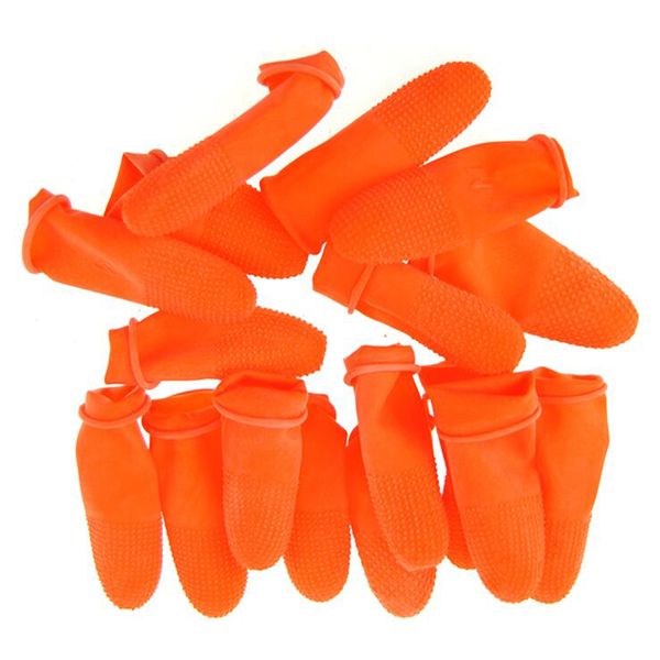 

100pcs disposable latex finger cots anti-static rubber fingertips protective anti-static hygiene finger cots practical rubber finger cots