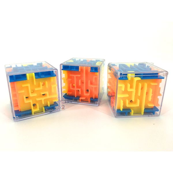 

plastic cubes maze ball mini 3d magic kids magical labyrinth game iq puzzle autism toys children logic game brain teaser