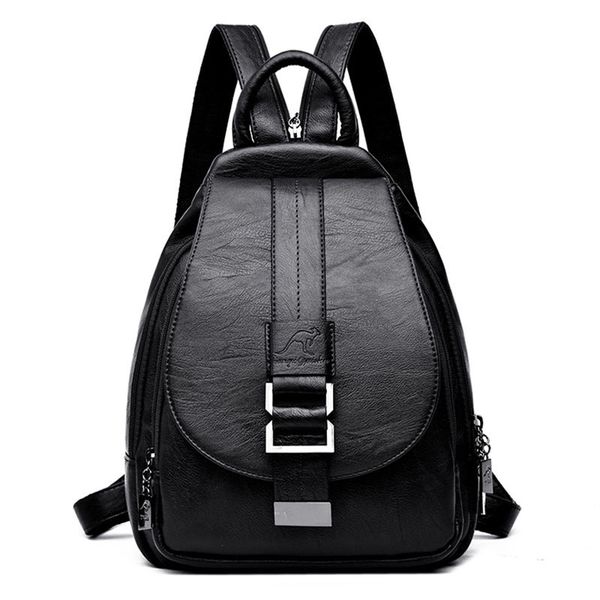 

2019 women backpack multifuction female backpack casual school bag for teenager girls leather shoulder bag for lady