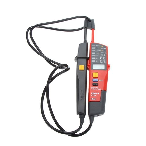 Freeshipping Ut18c Auto Range Spannungsmesser Kontinuitätstester LCD-LED-Anzeige Datum Halten Rcd-Test Kein Batterieerkennungsdetektor