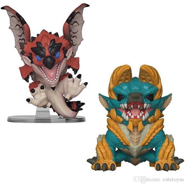 

good 2019 new wholesale funko pop monster hunter fiery dragon vinyl action figure with box #293 toy gift doll good quality fot kids