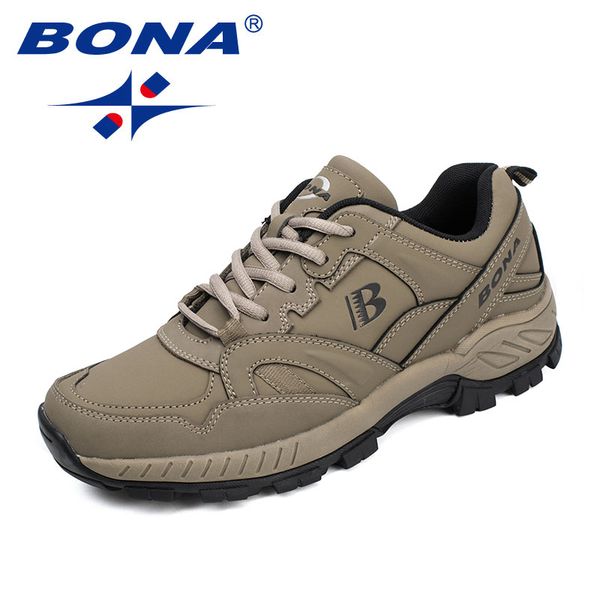 

bona men outdoor hiking shoes leather low mountaineering trekking camping mountain climbing shoes casual sport sneakers