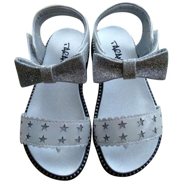 

girls' sandals, flat bottom princess dress shoes, Black;red