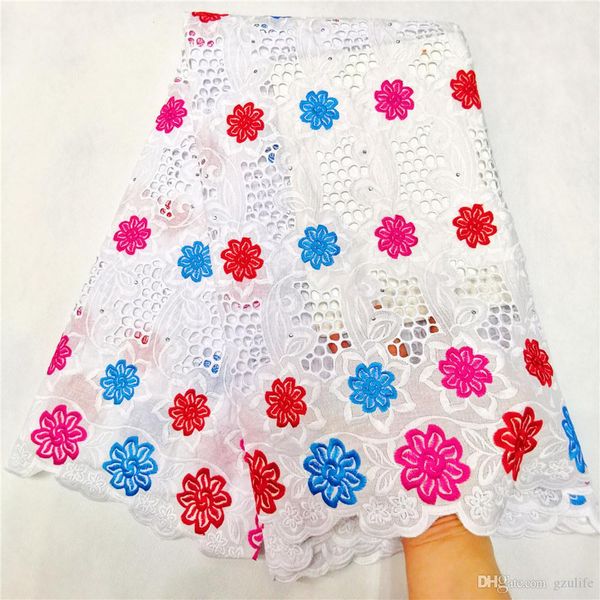 

tulle eyelet dry cotton swiss voile lace in switzerland african lace fabric nigerian lace material for dress sw-518, Black;white