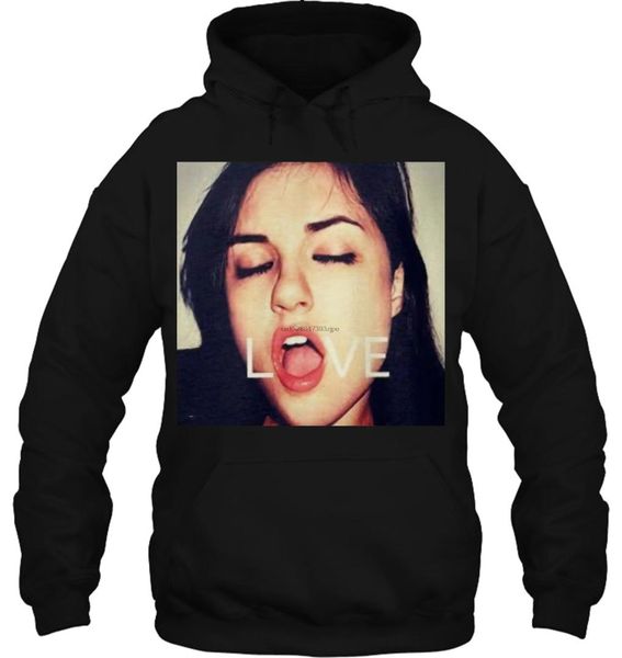 

men hoodie sasha gray love men's black clothing women streetwear
