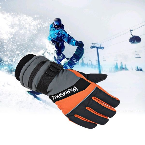 

electric thermal gloves winte hand warmer anti-slip waterproof heated gloves battery powered outdoor motorcycle ski