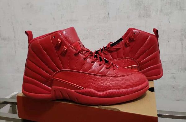 

mens 12 basketball shoes trainer designer bred gym red black blue white ovo 12s shoes for men new