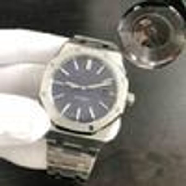 

luxury men automatic mechanical watches classic style 42mm full stainless steel strap wristwatches super luminous, Slivery;brown