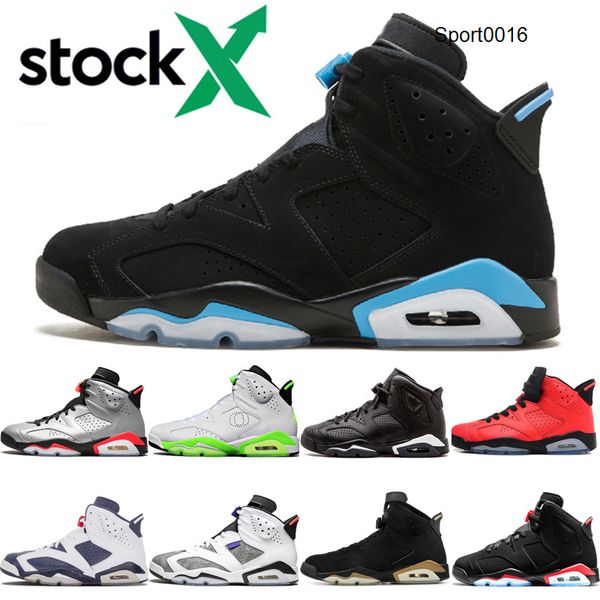 

6 6s баскетбол обувь мужчин черный инфракрасная 3m reflect carmine unc sport blue oreo oregon carmine olympic инфракрасный светоотражающие с, Black