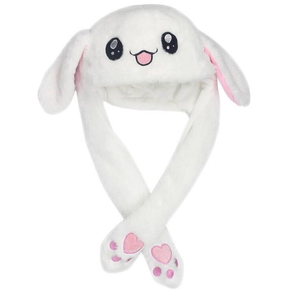 

cute cartoon dance ears rabbit winter warm beanie hat, Blue;gray