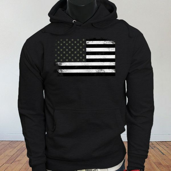 

4th fourth of july fireworks sky american flag mens black hoodie