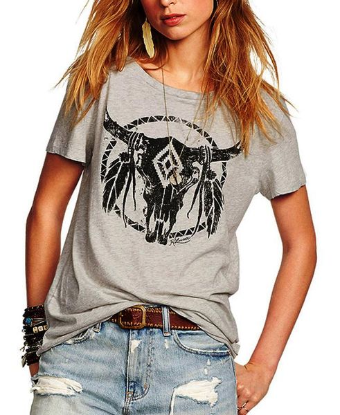 

2017 лето новый европейский уличный стиль bull напечатали короткий рукав футболка женская блудниц футболка повелительница топы tee z2311, White