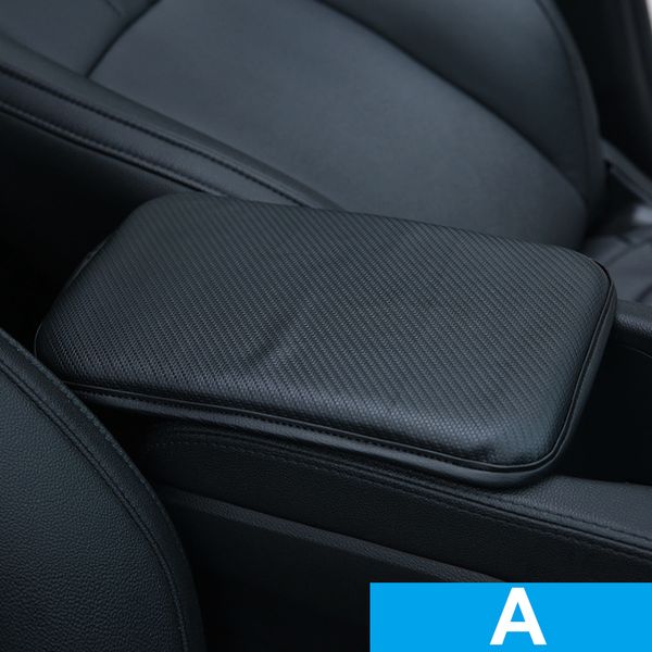 

new car black leather armrest box cover pad center console armrest cushion wear-resistant universal decorative accessories